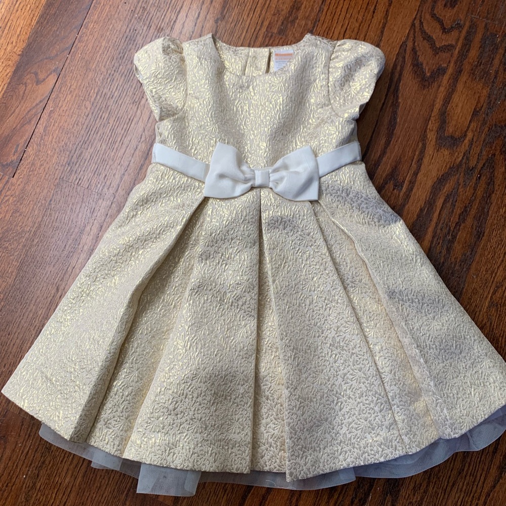 Like new gold Gymboree dress 18-24 months